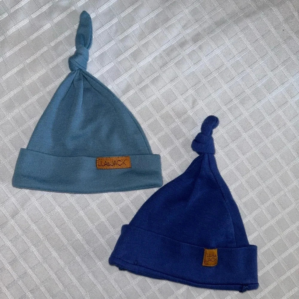 lila and jack newborn  baby hats (5 for $30)​